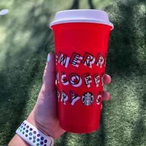 Starbucks Merry Coffee Holiday Reusable Hot Cup